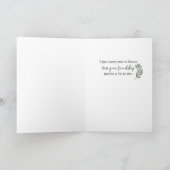 Hartelijk dank voor de vriendschapsband Grote Leaf Kaart (Binnen)