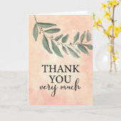 Hartelijk dank voor de vriendschapsband Grote Leaf Kaart (Gele Bloem)