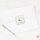 Hartelijk dank voor de Vrijgezellenfeest Waterverf Vierkante Sticker (Envelop)
