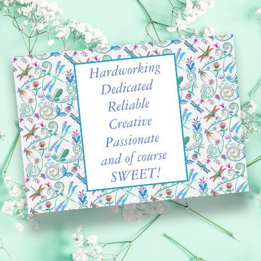 Hartelijk dank voor de vrijwilliger Whimsical Drag Bedankkaart