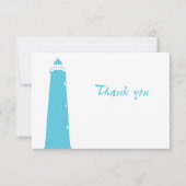 Hartelijk dank voor de vuurtoren bruiloft bedankkaart (Voorkant)