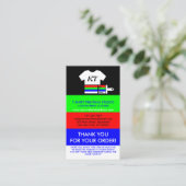 Hartelijk dank voor de wasinstallatie van het Shir Visitekaartje (Staand voorkant)