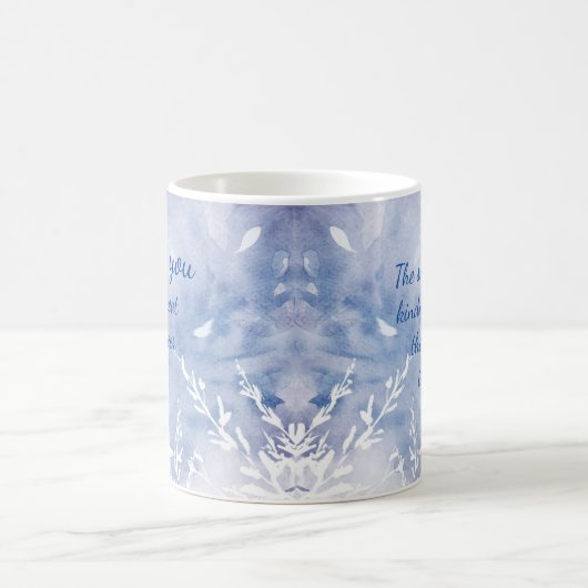 Hartelijk dank voor de Waterverf Chickadee Quote Magische Mok (Center)