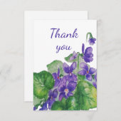 Hartelijk dank voor de Waterverf van de wildzweett Bedankkaart (Voorkant / Achterkant)