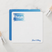 Hartelijk dank voor de Waterverf Verf Smudge Kaart (Voorkant / Achterkant in situ)