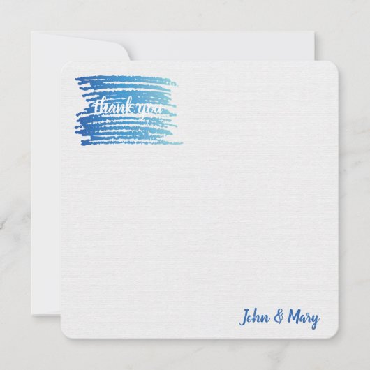 Hartelijk dank voor de Waterverf Verf Smudge Kaart (Voorkant)