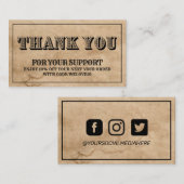 Hartelijk dank voor de  Westerne Korting op het in Visitekaartje (Voorkant / Achterkant)