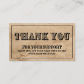 Hartelijk dank voor de  Westerne Korting op het in Visitekaartje (Voorkant)