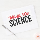 Hartelijk dank voor de wetenschap rechthoekige sticker (Envelop)