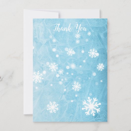 Hartelijk dank voor de Wintersnowflake Serif Text  (Voorkant)