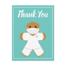 Hartelijk dank voor de Witte Scrubs Gingerbrood Ma