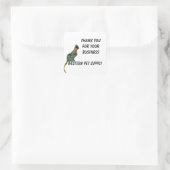 Hartelijk dank voor de zakelijke waardering van de vierkante sticker (Tas)