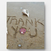 Hartelijk dank voor de zandschalen en het strand fotoplaat (Voorkant)