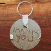 Hartelijk dank voor de zandschalen en het strand sleutelhanger (Voorkant)