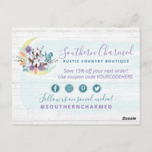 Hartelijk dank voor de Zuidelijke Floral Cotton Mo Briefkaart