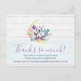Hartelijk dank voor de Zuidelijke Floral Cotton Mo Briefkaart
