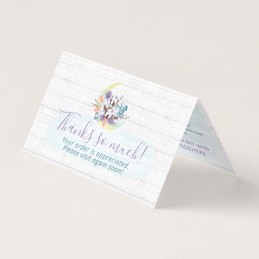 Hartelijk dank voor de Zuidelijke Floral Cotton Mo Kaart (Voorkant)