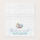 Hartelijk dank voor de Zuidelijke Floral Cotton Mo Kaart (Buitenkant ongevouwen)