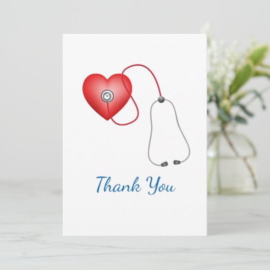 Hartelijk dank voor de zuster bedankkaart (Staand voorkant)