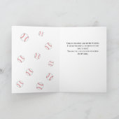 Hartelijk dank voor de zwarte coach Baseball-fotok Bedankkaart (Binnen)