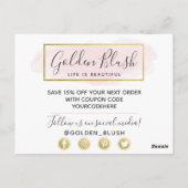 Hartelijk dank voor de zwarte roze Waterverf en de Briefkaart (Achterkant)