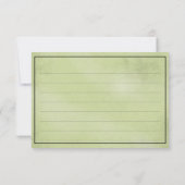 Hartelijk dank voor de zwarte vlek-groene boomstru bedankkaart (Achterkant)