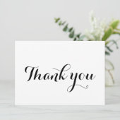 Hartelijk dank voor de zwarte witte stijlvolle kal (Staand voorkant)