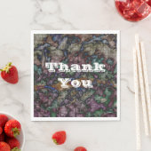 Hartelijk dank voor diepgekleurde kleurige Stropda Servet (Insitu)