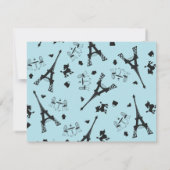 Hartelijk dank voor een feest in het roze notitiekaartje (Achterkant)