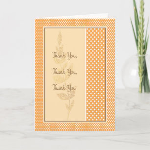 Hartelijk dank voor elke reden, Gold Polka Dots Bedankkaart