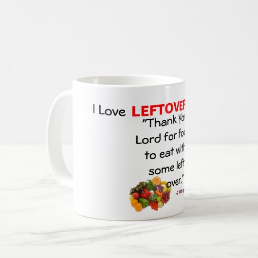 Hartelijk dank voor eten! koffiemok (Voorkant links)