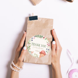 Hartelijk dank voor Fairy Enchanted Forest Party F Ronde Sticker