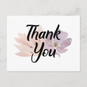 Hartelijk dank voor Floral Briefkaart (Voorkant)