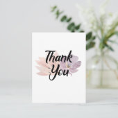 Hartelijk dank voor Floral Briefkaart (Staand voorkant)