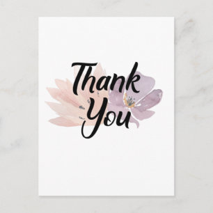 Hartelijk dank voor Floral Briefkaart
