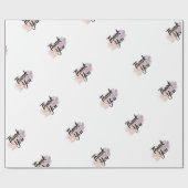 Hartelijk dank voor Floral Cadeaupapier (Vlak)