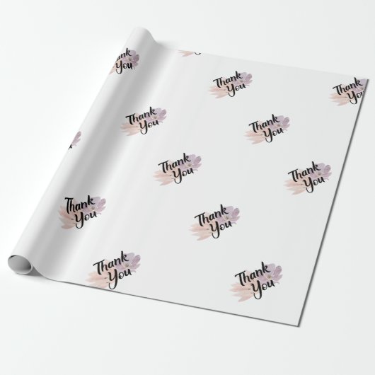 Hartelijk dank voor Floral Cadeaupapier (Uitgerold)