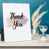 Hartelijk dank voor Floral Fotoplaat (Zijkant)