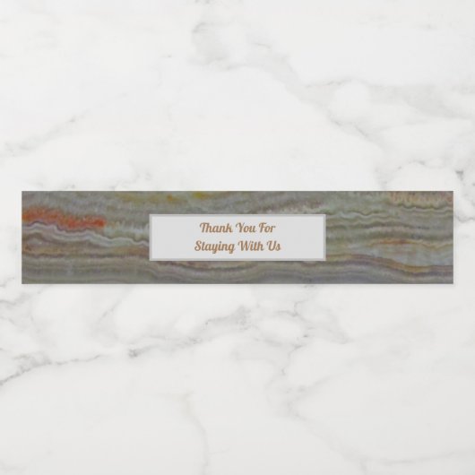 Hartelijk dank voor gastwaardering Huis welkom Waterfles Etiket (Enkel label)