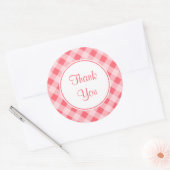 Hartelijk dank voor Gingham Kitchen Stickers (Envelop)