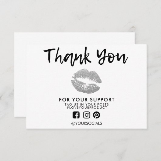 Hartelijk dank voor Glitter Licht Media Tussenvoeg (Voorkant / Achterkant)