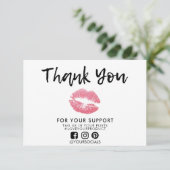 Hartelijk dank voor Glitter Lips Media Insert (Staand voorkant)