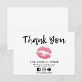 Hartelijk dank voor Glitter Lips Media Insert (Voorkant / Achterkant)