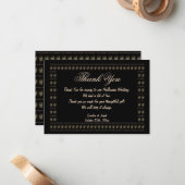 Hartelijk dank voor Gold & Black Nuggets Skull Key Notitiekaartje (Voorkant / Achterkant in situ)