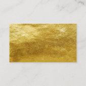 Hartelijk dank voor Gold Trendy Salon Visitekaartje (Achterkant)