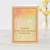 Hartelijk dank voor Golden Jubileum Party Kaart (Gele Bloem)