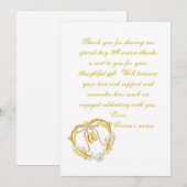 Hartelijk dank voor gouden bruiloft kaart (Voorkant / Achterkant)