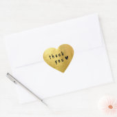Hartelijk dank voor gouden papieren zegeling Harde Hart Sticker (Envelop)