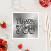 Hartelijk dank voor grappige Typografie Napkins Servetten (Insitu)