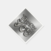 Hartelijk dank voor grappige Typografie Napkins Servetten (Hoek)